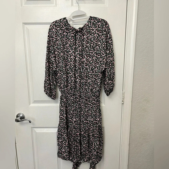 Finley Dresses | Finley Coco Dress Green and Pink Little Leopard Print M - Picture 9 of 9